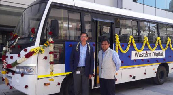 Akshaya Patra gets a donation of a TATA Star bus by Western Digital