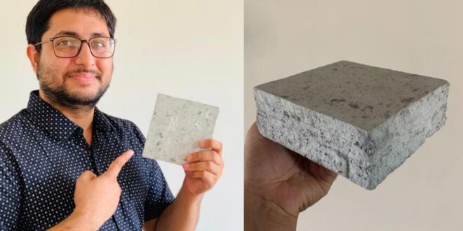 This “Recycle Man” turns Biomedical waste into Bricks !